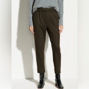 Vince Cozy Wool Pant Dark Olive Green Womens L